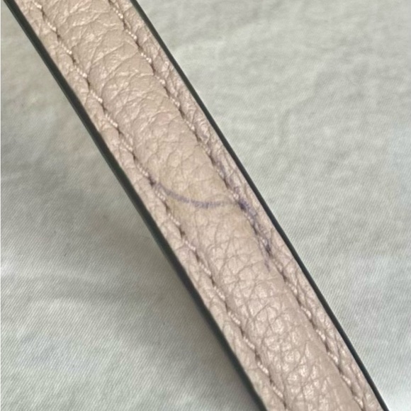 KATE SPADE Ward Place Evangelie Beige Pink Mauve Top Handle Leather Satchel Bag - Picture 15 of 15